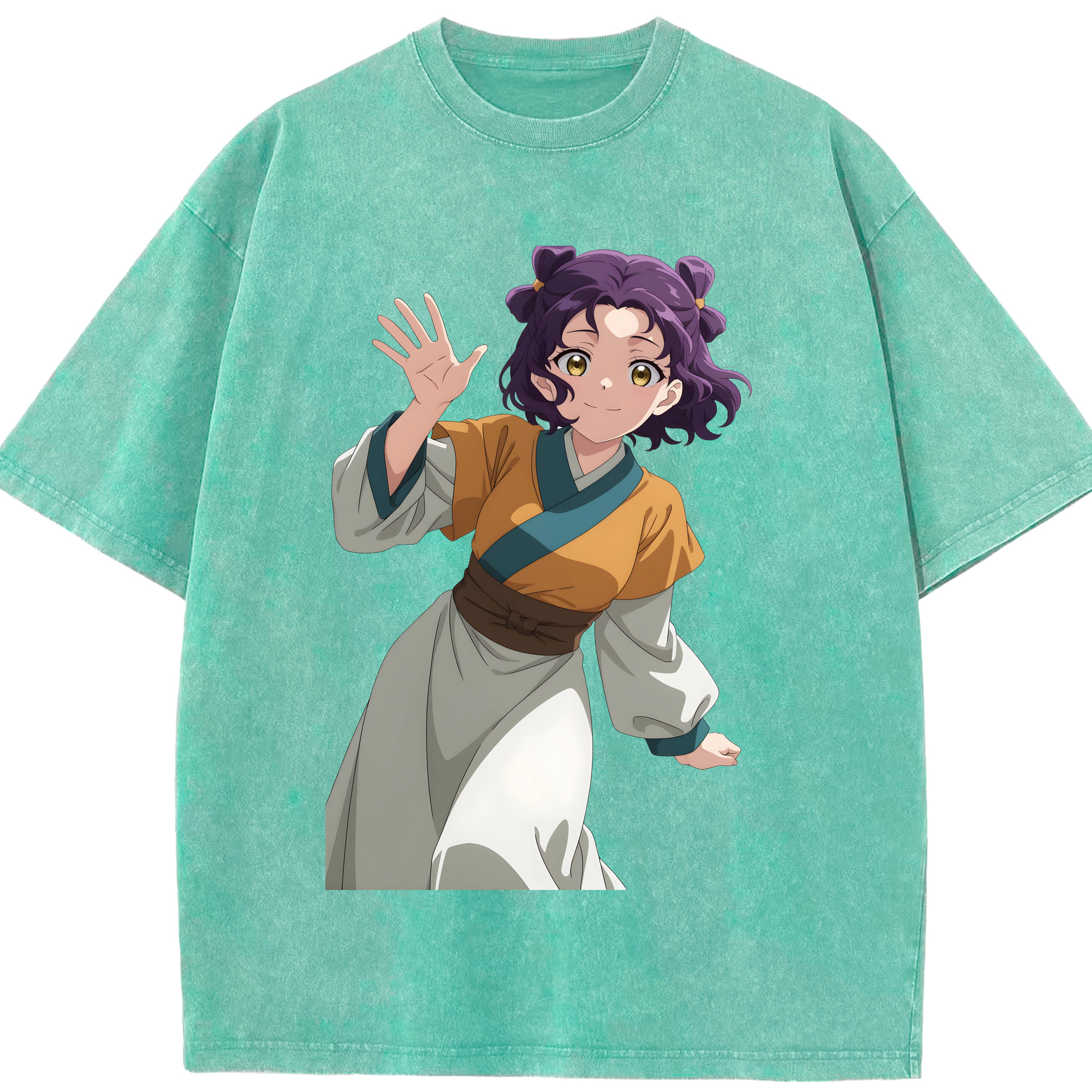 （画像用） 薬屋のひとりごと The Apothecary Diaries 綿100% ヴィンテージ風 半袖Tシャツ（フロントプリント）